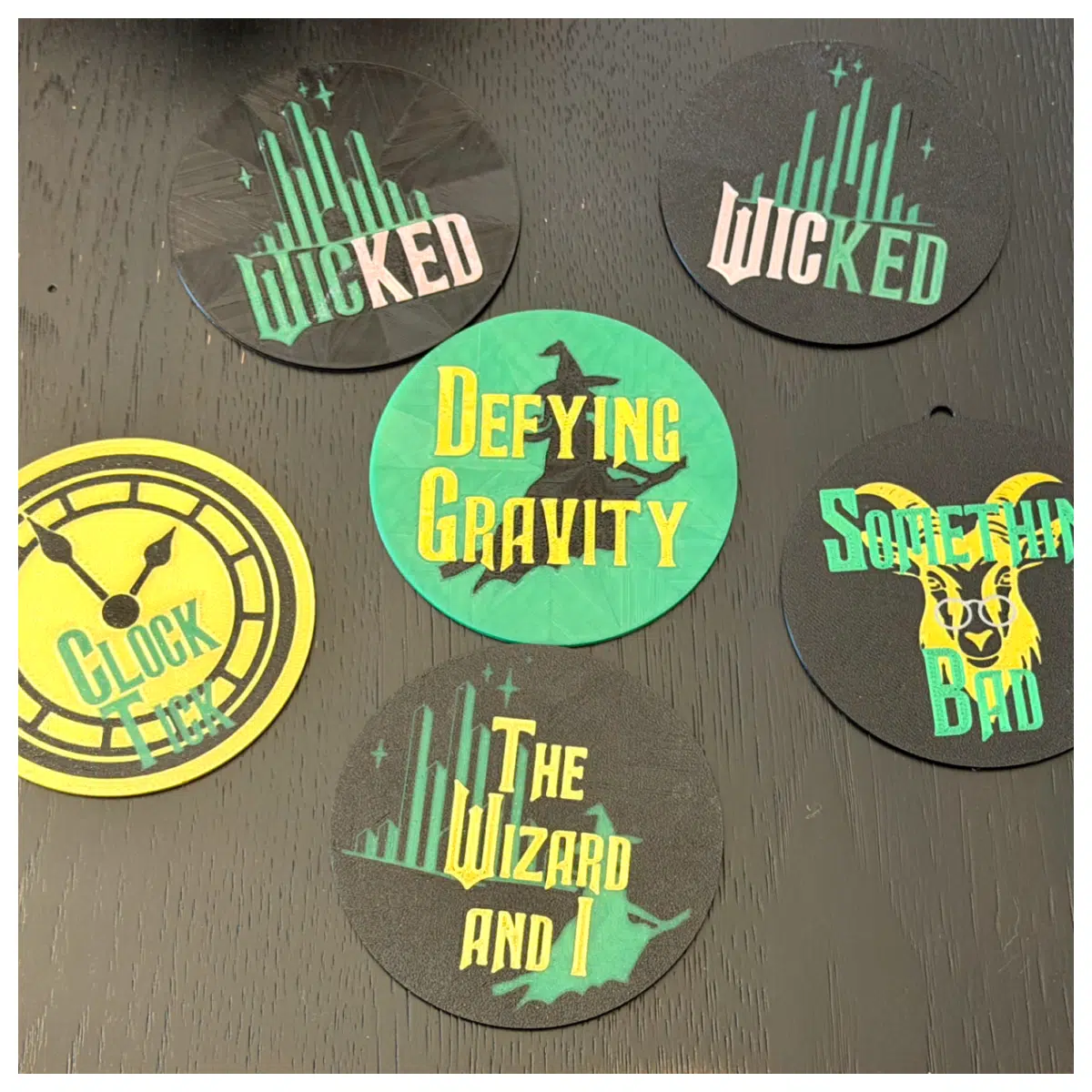 Wizard of Oz Eviba Coasters Desktop Decor Home Gift Emerald City Series Creative Display Piece