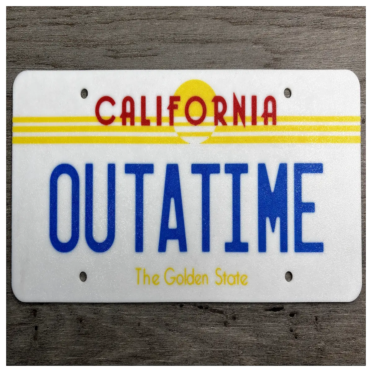 Back to the License Plate BTTF Movie Prop Collectible Decoration Sci Fi Gift