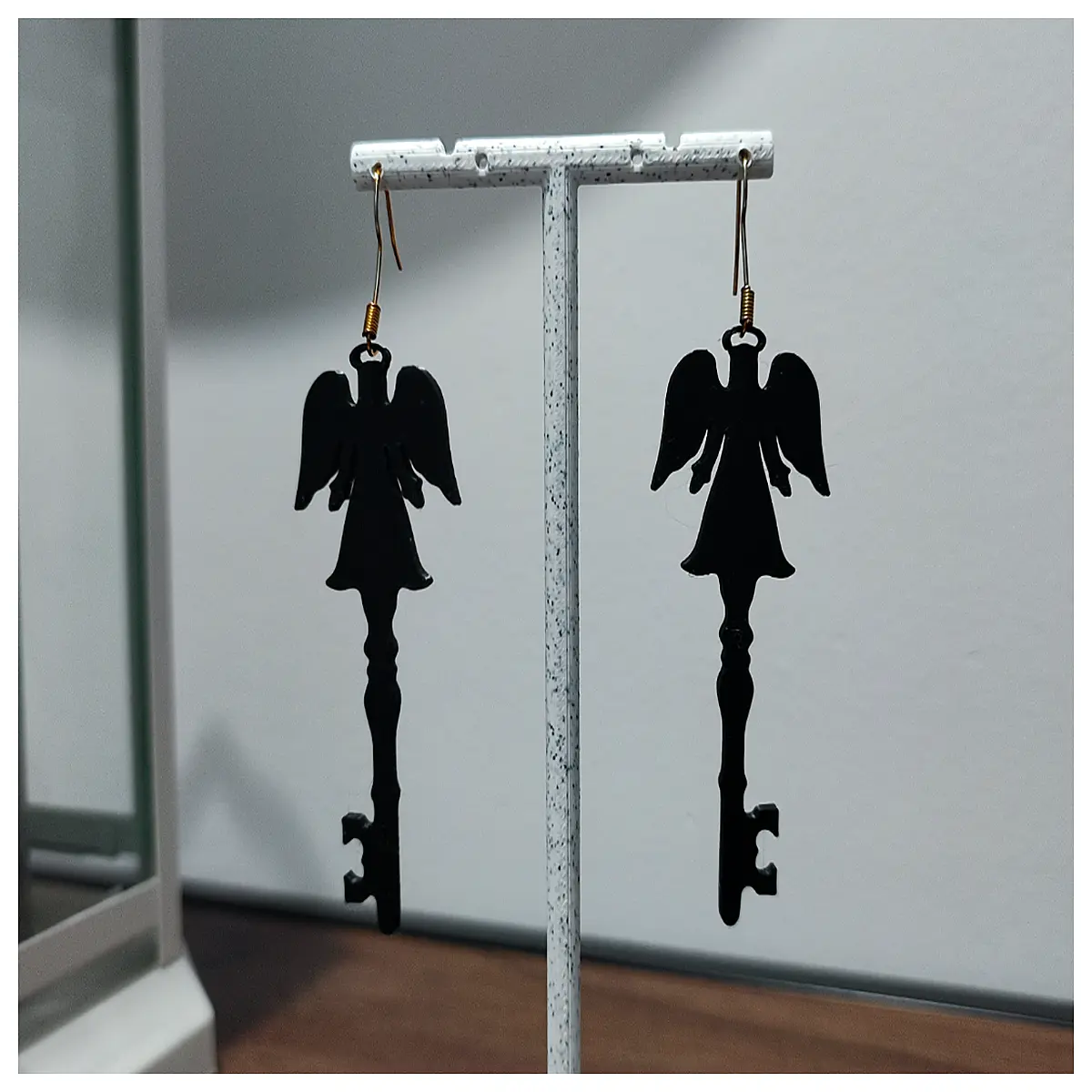 gothic earrings for women punk rock silver skull jewelry dark fantasy goth accessories