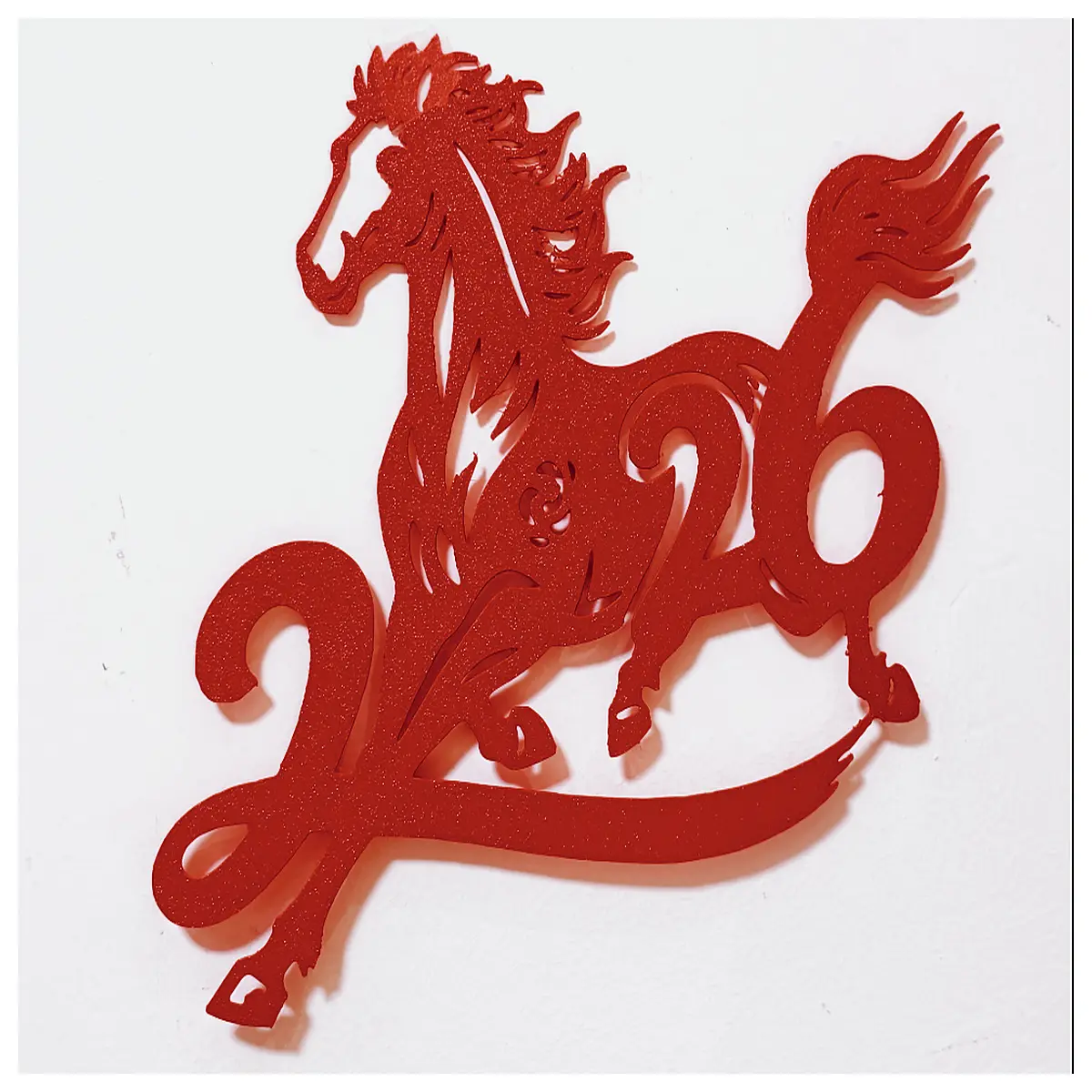chinese zodiac horse year window paper cutting decorations festive spring festival wall stickers home decor