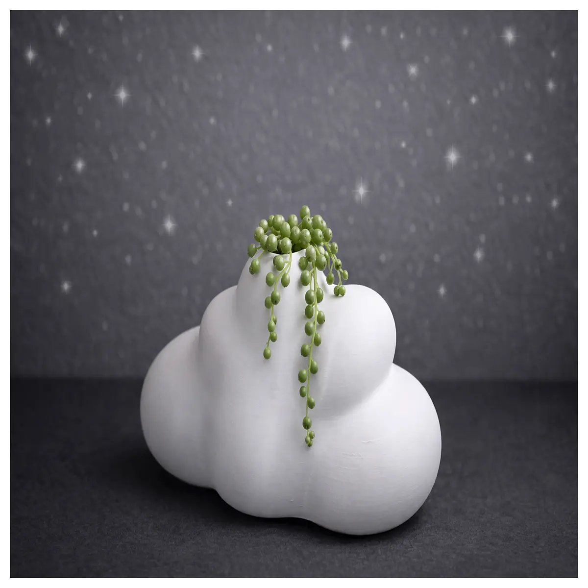 cloud shaped vase for home decor modern white ceramic flower pot aesthetic desk ornament
