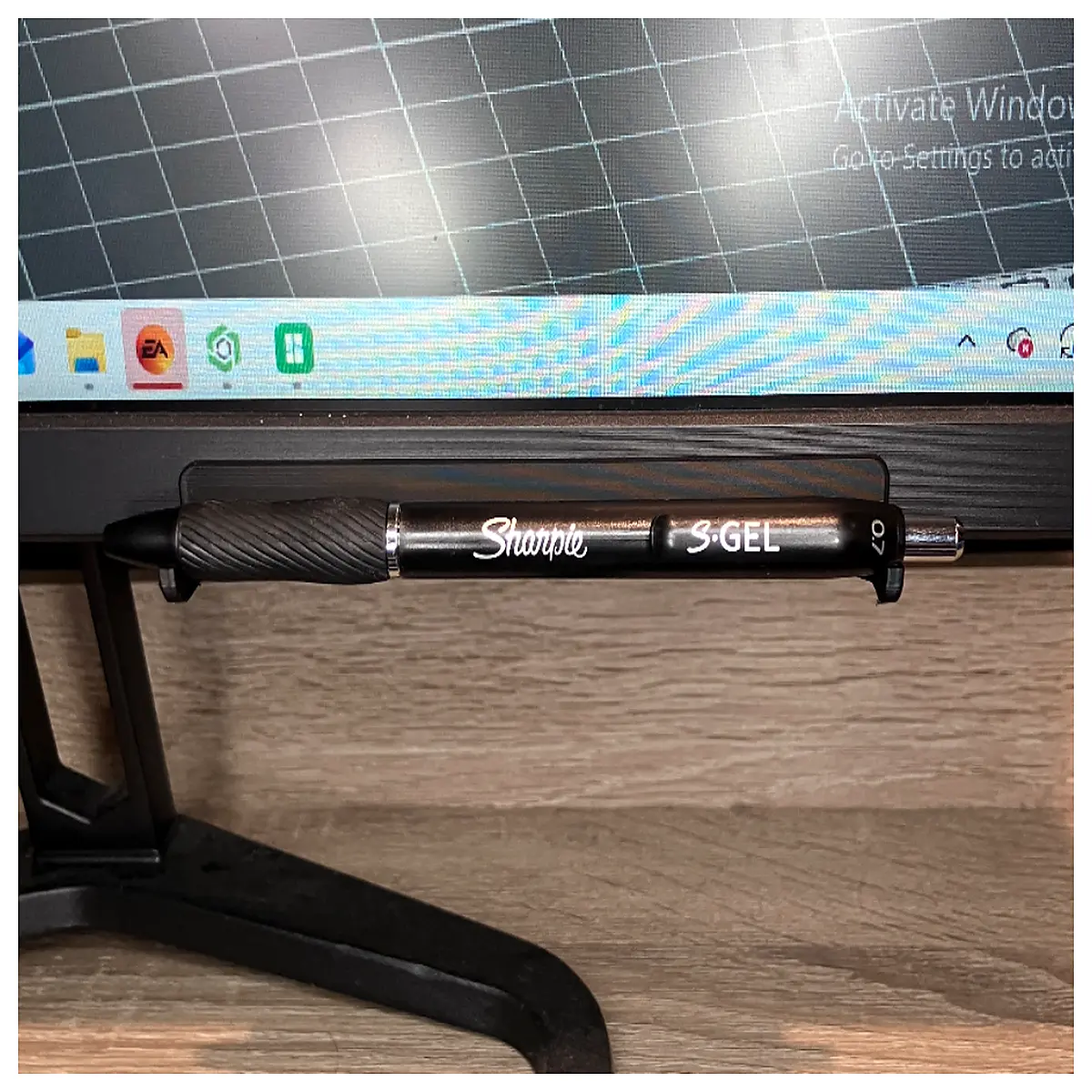 desk organizer under monitor pen holder storage for office supplies