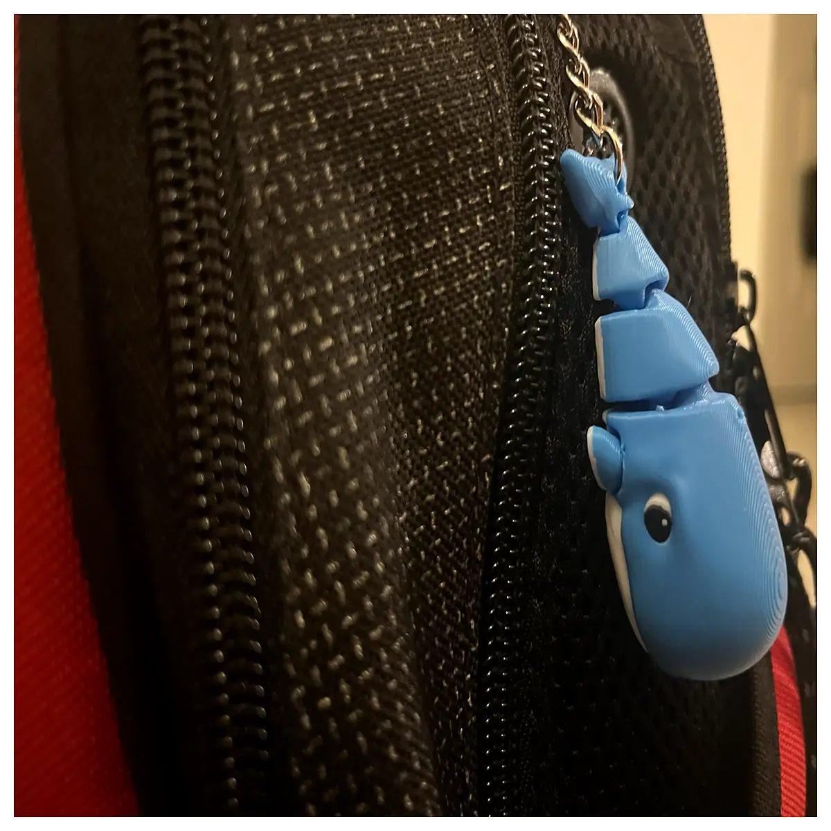 Whale Keychain 3D Printed Unsupported Float Hanging Decoration Creative Gift Fun Ornament
