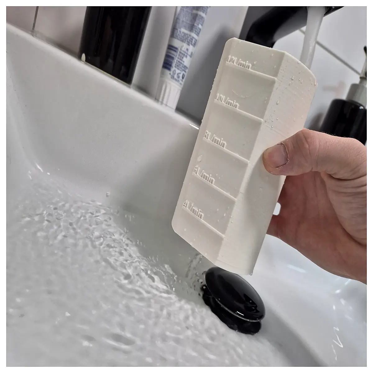 flow meter cup 4 12 l min precision measuring vessel for liquid rate testing industrial flow control