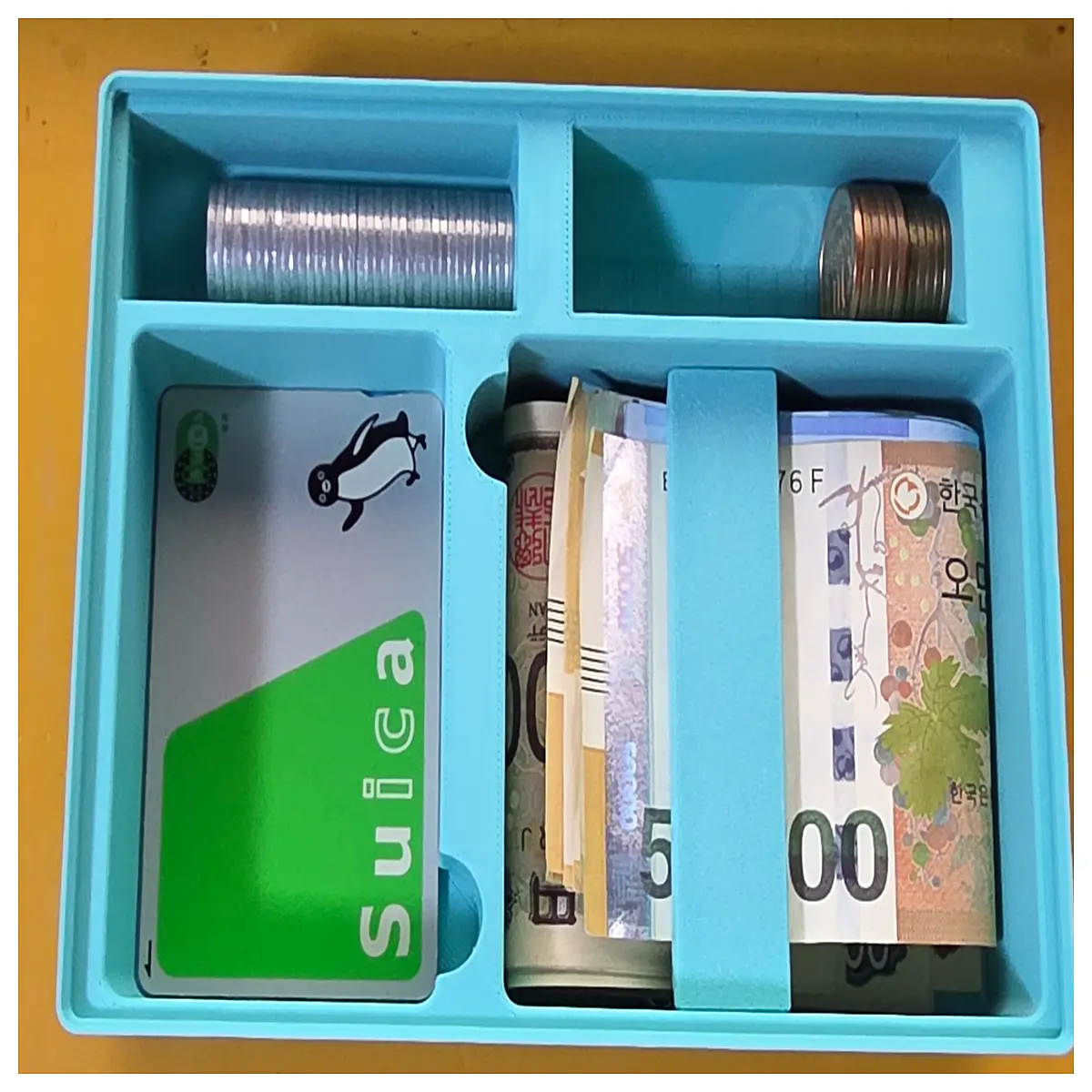 Gridfinity Card Money Organizer Wallet Cash Holder Coin Storage Financial Organizer Desktop Storage Office Storage
