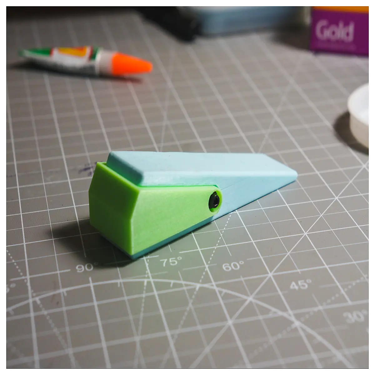 glow in the dark door stopper for home safety night floor wedge to slamming and keep doors open self adhesive rubber bumper for bedroom