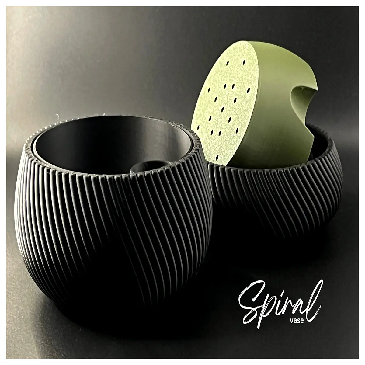Spiral Bowl Vase Flower Arrangement Container Planter Floral Decor Creative Home Decoration Spiral Vase