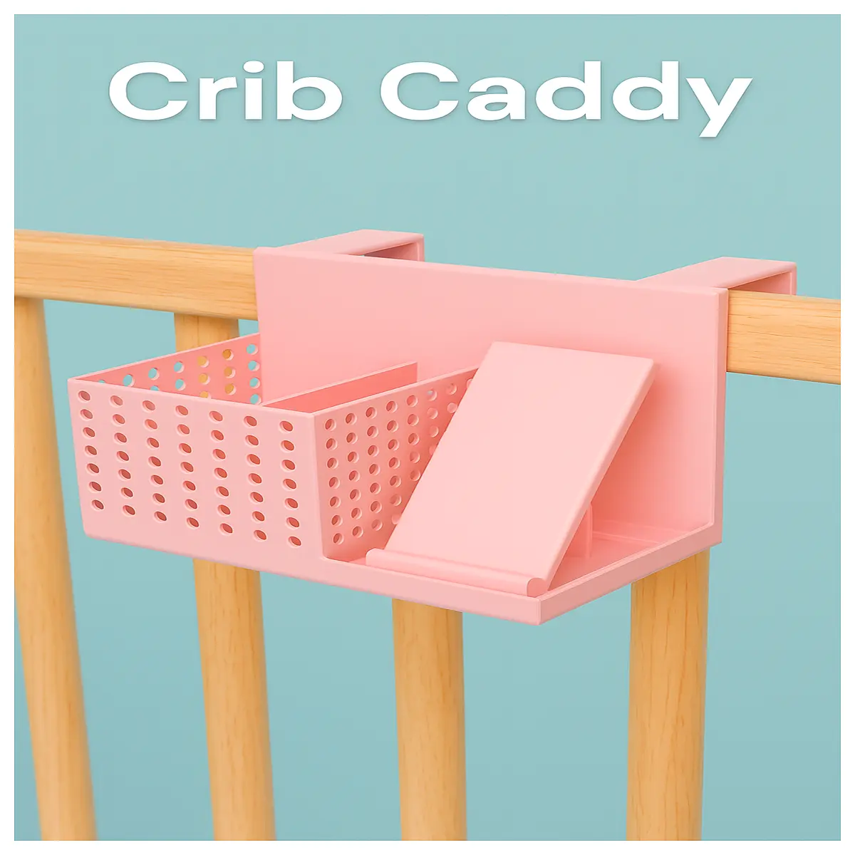 crib organizer hanging pocket for baby nursery storage diaper caddy with pockets