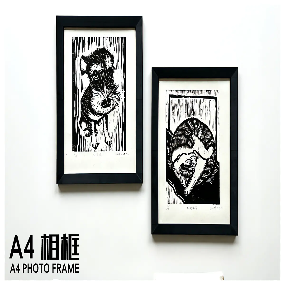 A4 Decorative Wall Frame Hanging Decor Wall Art Frame for Living Room Bedroom