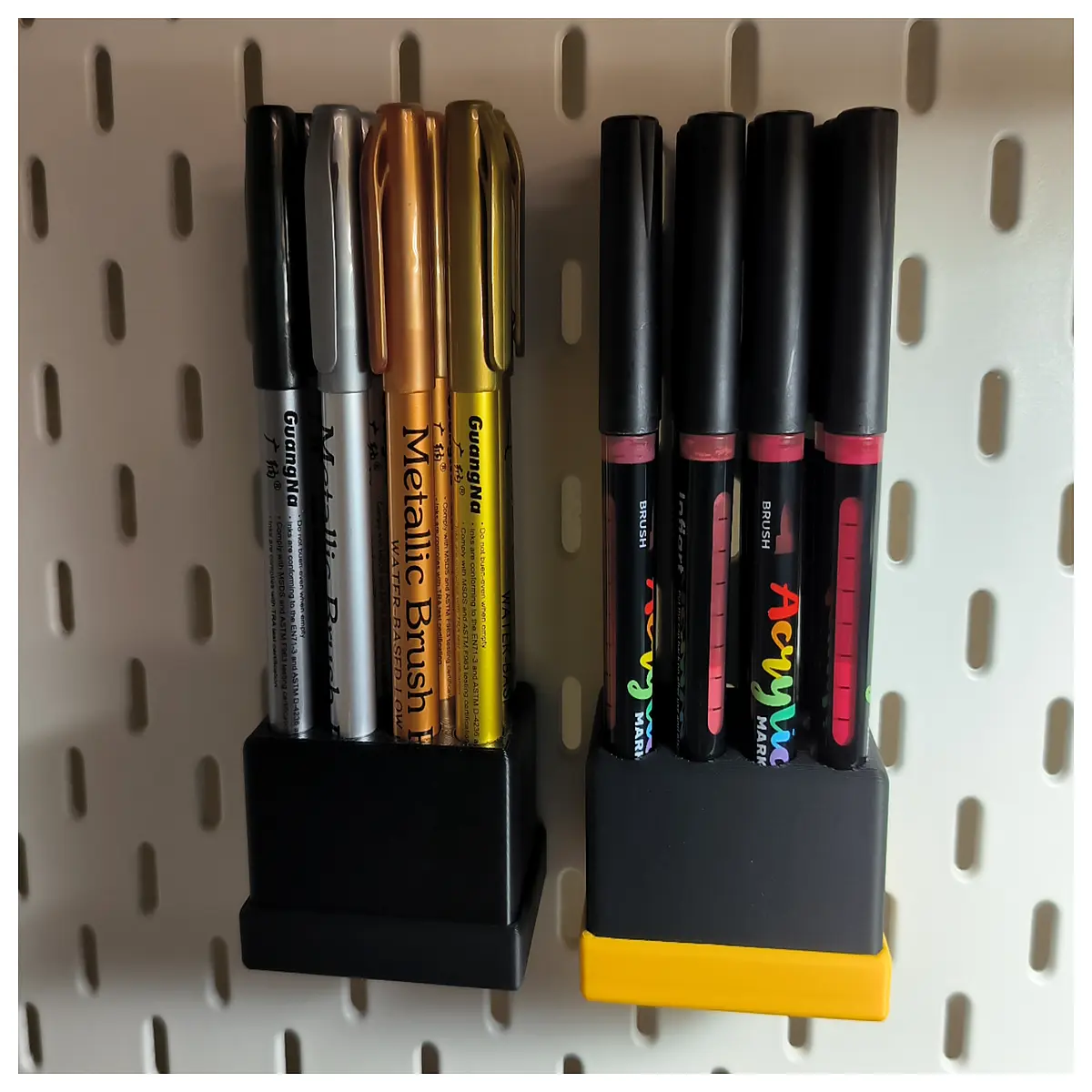 skadis pegboard acrylic pen holder organizer desk accessories stationery storage