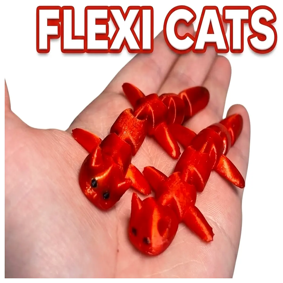 Articulating Cat Toy 3D Printed Companion for Pets Flexible Play Brain Training Fun