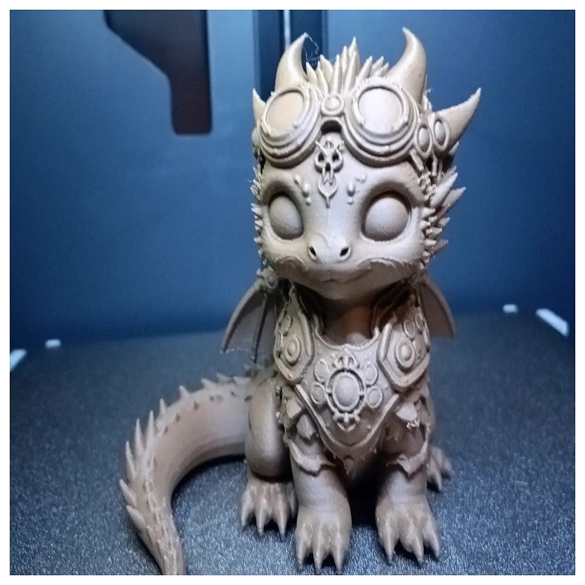 Steampunk Baby Dragon Model Toy Miniature Dragon Collectible Desk Decoration Roleplay Hobby