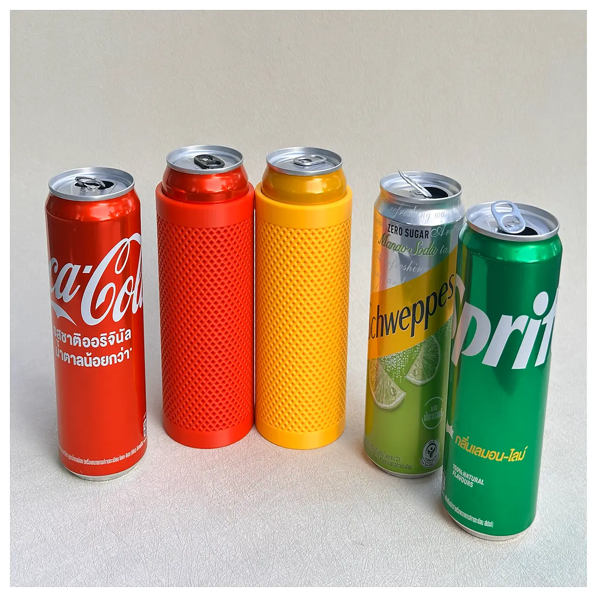 Long Cylinder Grip Cooling Sleeves Can Grips Food Preservation Insulated Summer Drink Accessories Canister Accessories