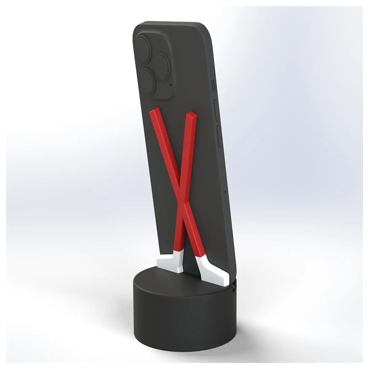 Ice Hockey Phone Stand Phone Holder Ice Hockey Mobile Support Desk Stand Phone Bracket Accessory