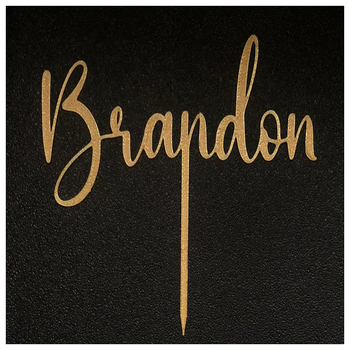 brandon cake topper personalized name birthday decoration fondant insert
