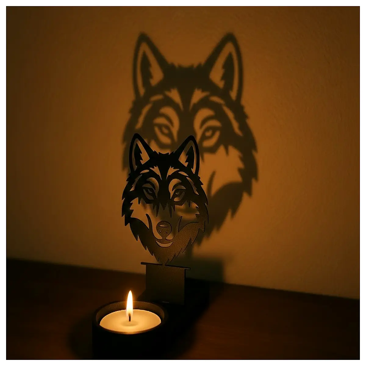 Shadow Art Wolf Decor Wall Hanging Painting Indoor Art Modern Minimalist Artwork Decorative Print