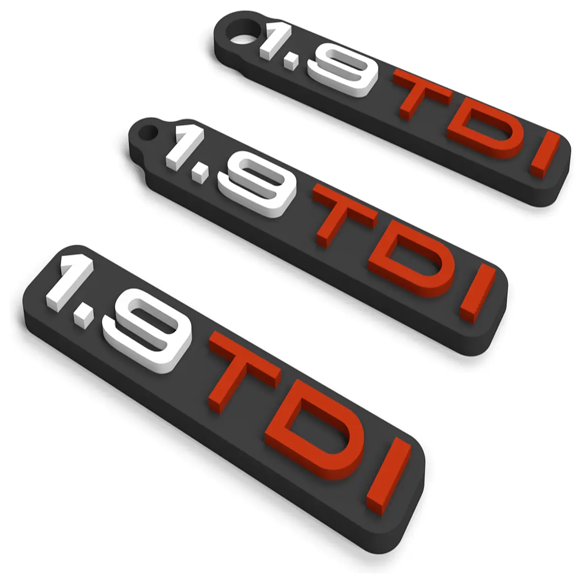 19TDI Keyring Decoration Car Parts Accessory Auto Parts Keychains Wear Parts Replacement