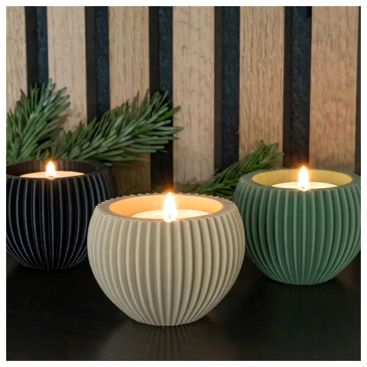 Modern d Candle Holder Decorative Accent Geometric Candle Stand Lighting Decor