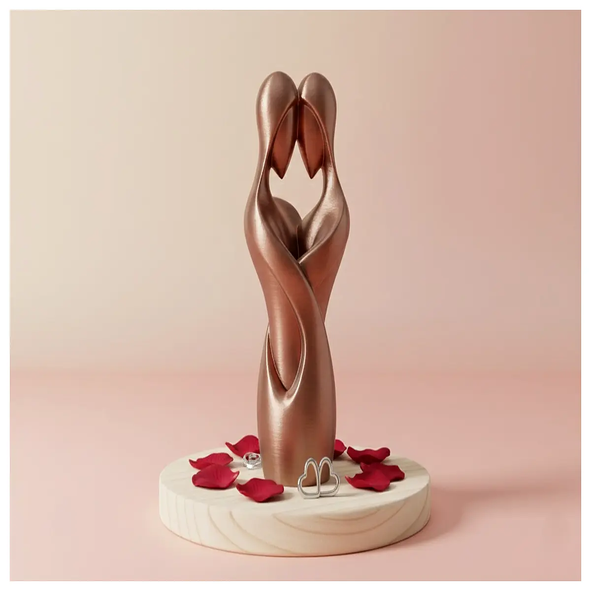 Abstract Couple Sculpture Soulmate Memorial Gift Romantic Art Sculpture Lover Present Decorative Figurine Modern Sculpture