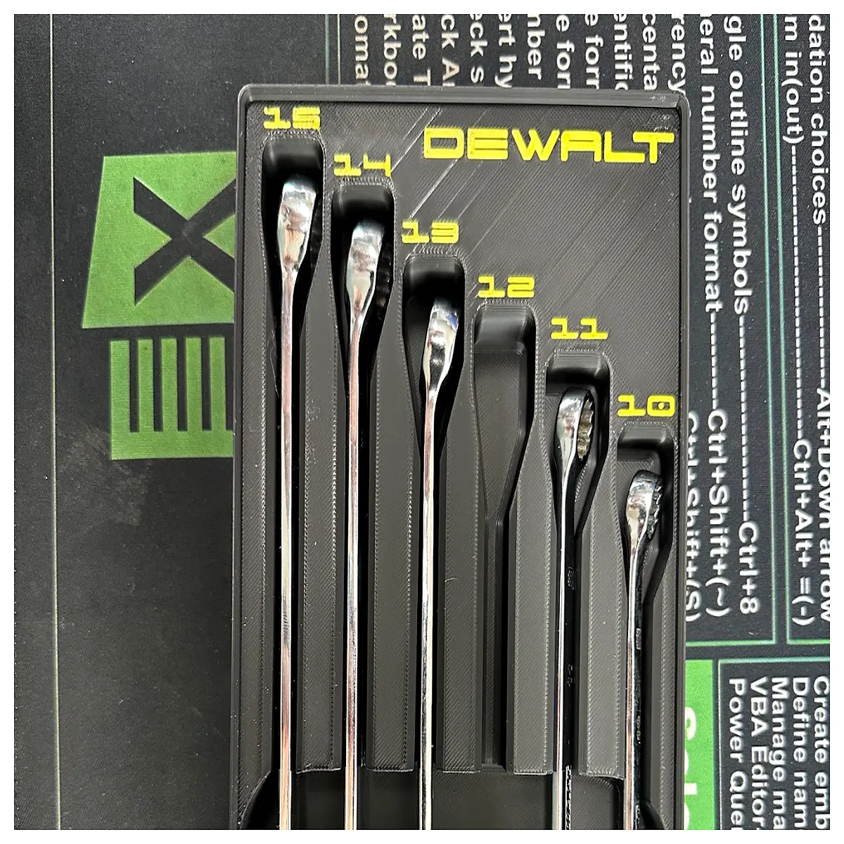 De Wei 72166 Gridfinity Metric Wrench Precision Tool Fastening Mechanical Parts Repair Maintenance Assembly