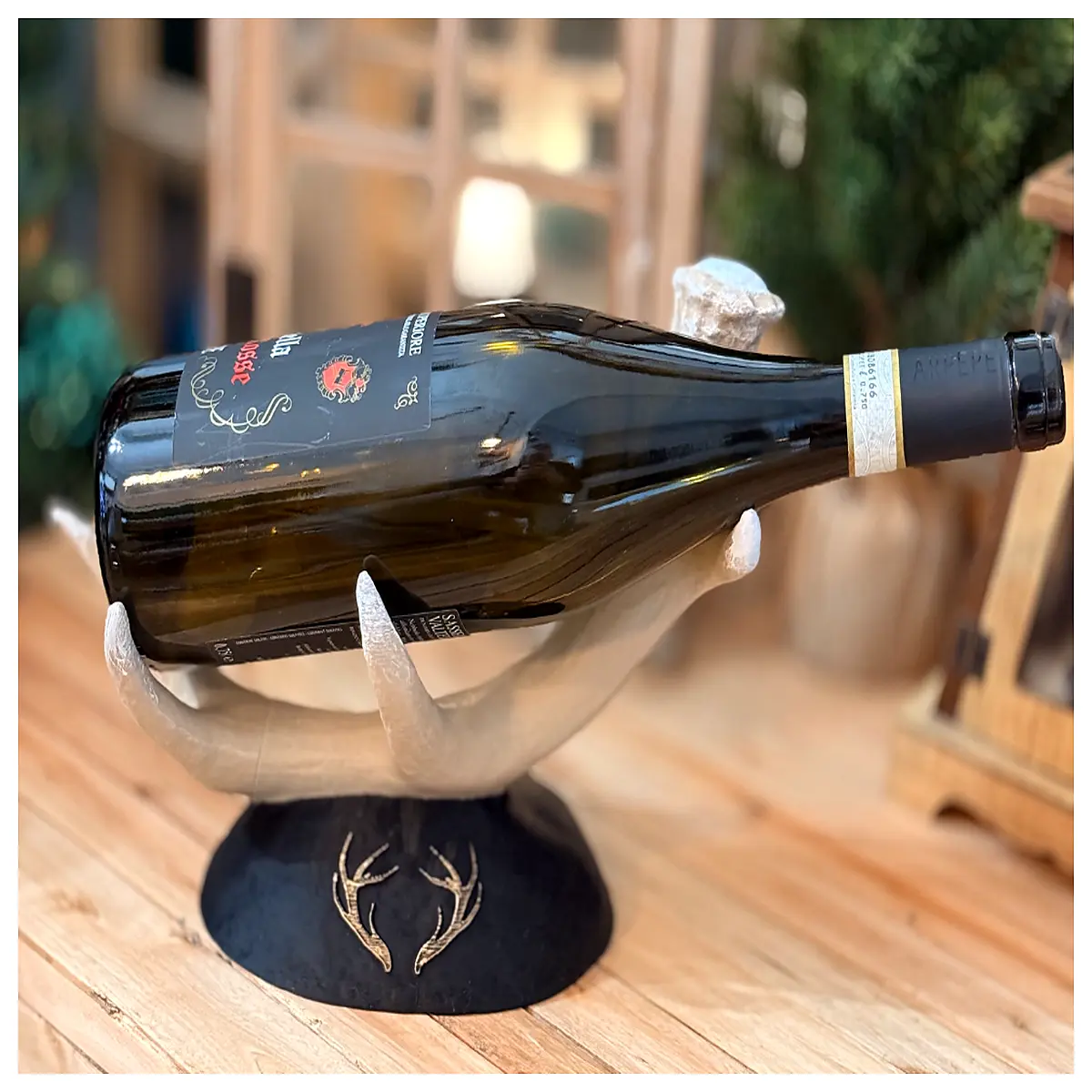 Deer Horn Bottle Rack Wine Display Stand Wine Glass Holder Restaurant Bar Decor Creative Wine Accessories Enhance Home Style
