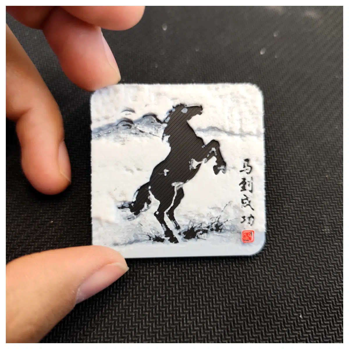 Year of the Horse Black White Print Horse to Success Horse Decor Painting Wall Art for Bedroom Living Room Decoration Artwork