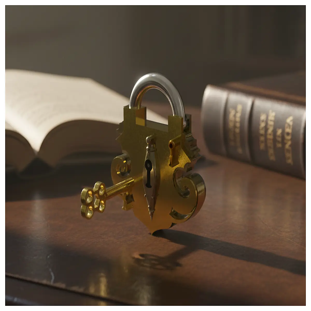 Vintage Elegant Treasure Chest Lock Lock Accessories Decorative Lock Chest Lock Antique Locks Lock Components Locking Device