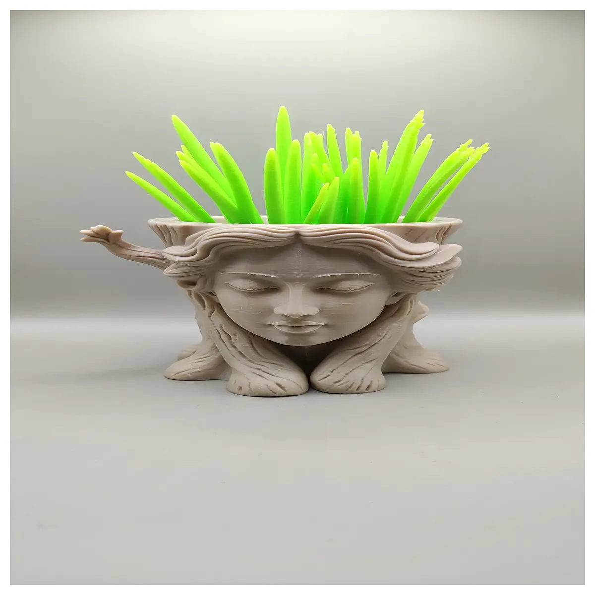 Desktop Storage Box Flower Lady Face Tree Decoration Creative Organizer Shelf Storage Box Multi Function