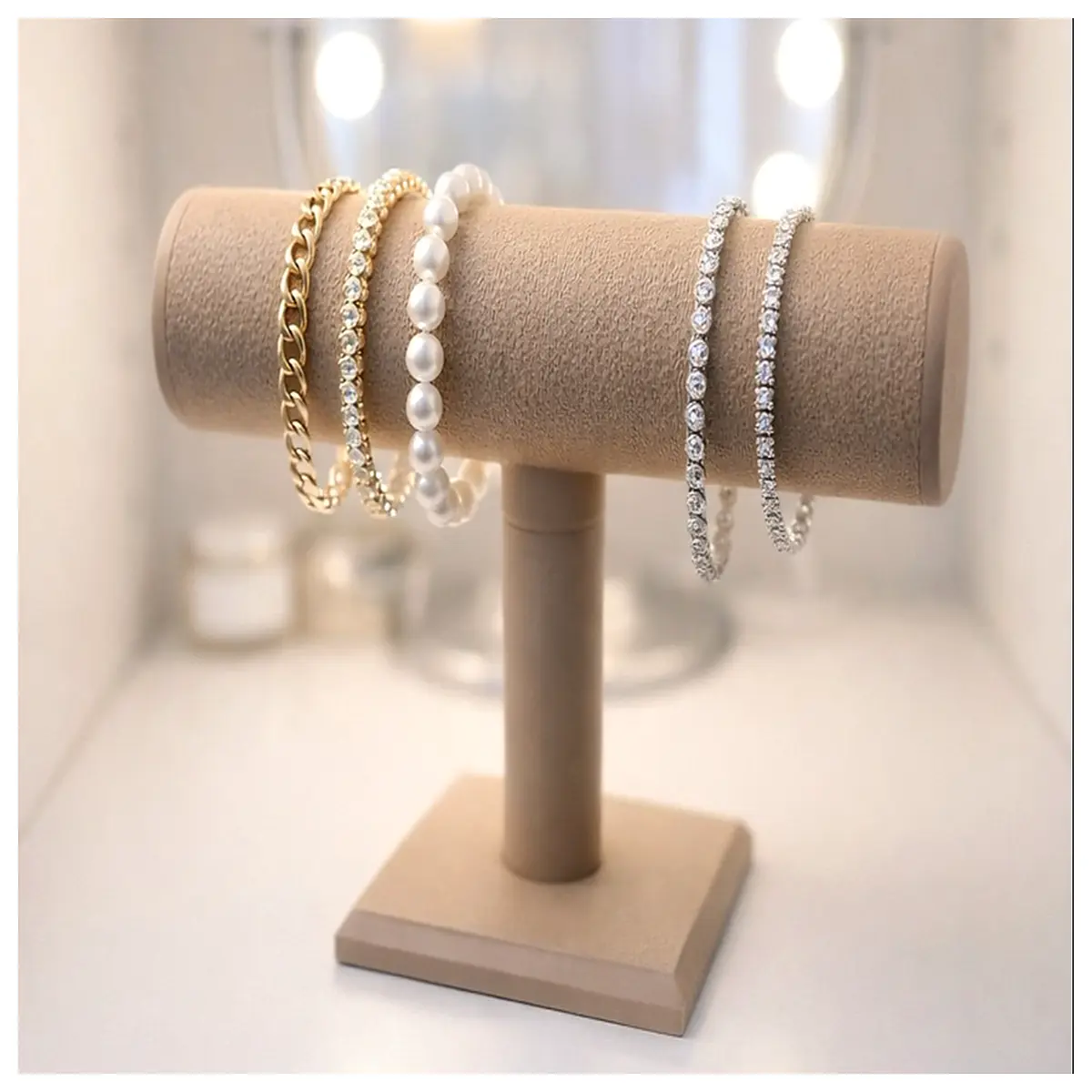 Jewelry Display Stand Showcase Organizer Cabinet Display Rack Jewelry Storage Home Office Multi Purpose