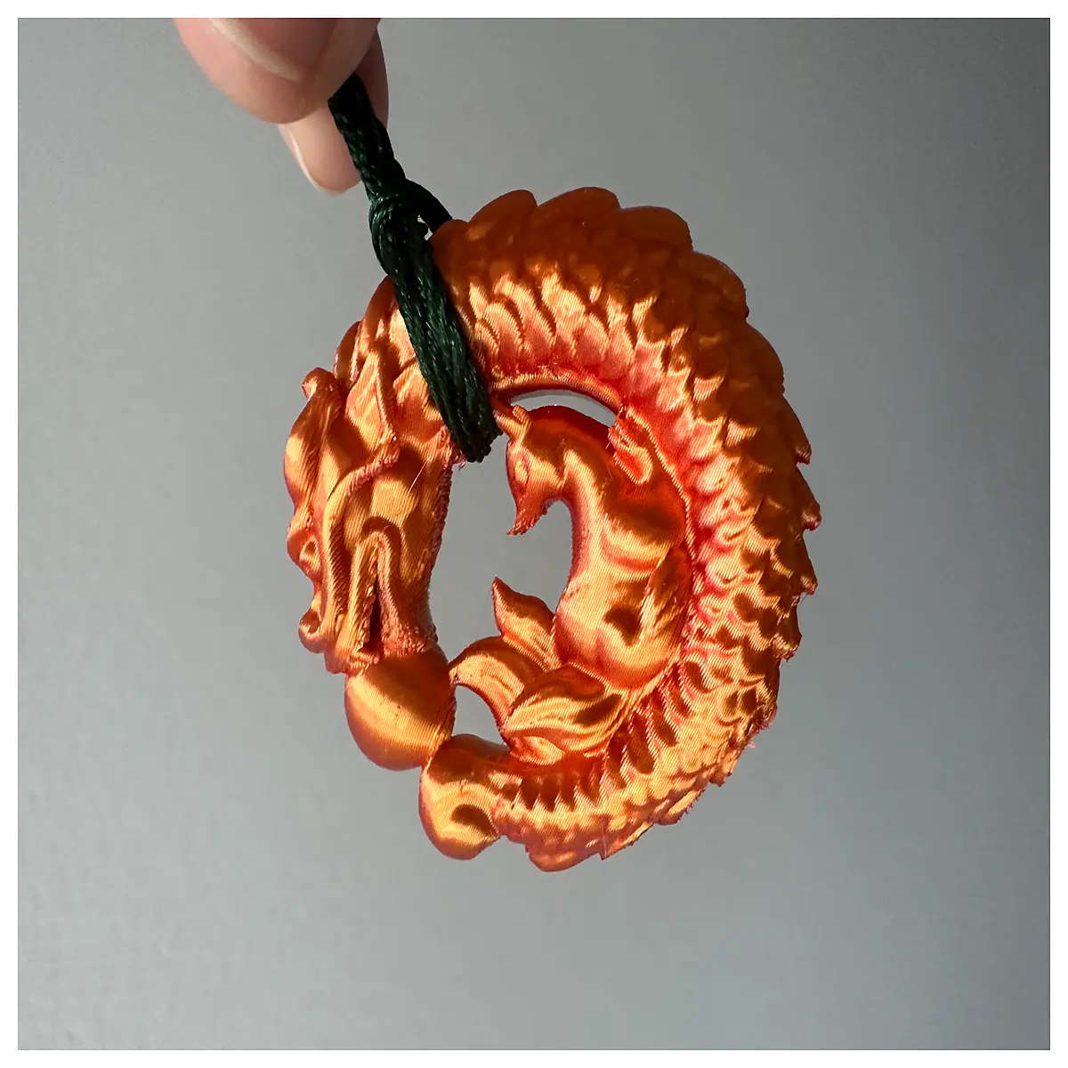Dragon Fox Companion Charm Protection Luck Auspiciousness Home Decor Hanging Ornament Good