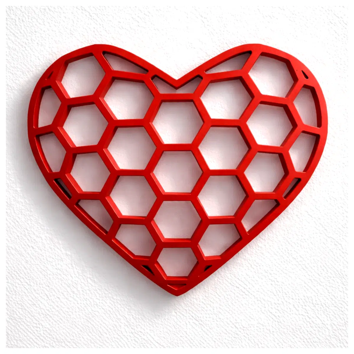 geometric hexagon wall art metal decor modern minimalist home decoration