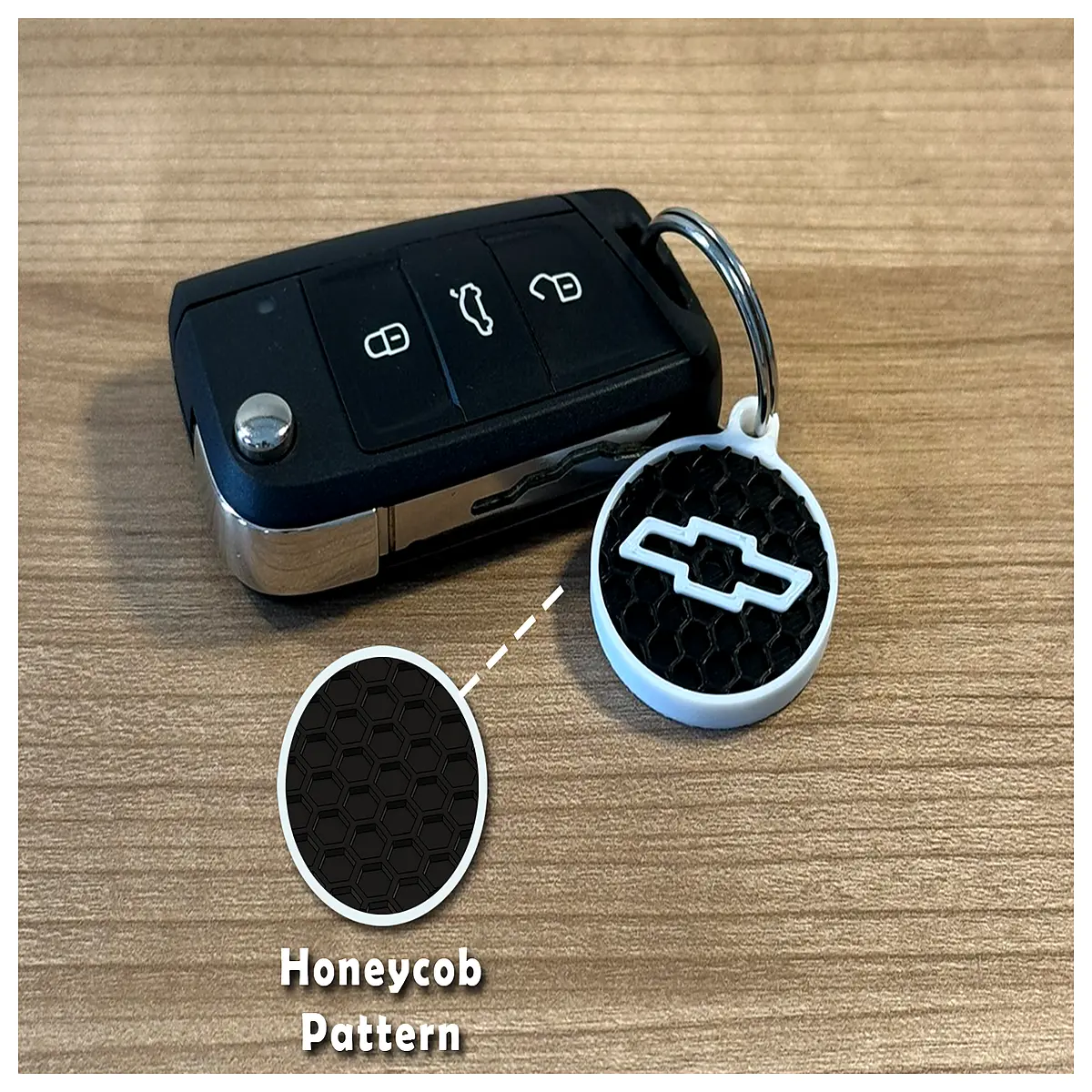 Keychain Car Decoration Round Key Chain Auto Accessories for Owners