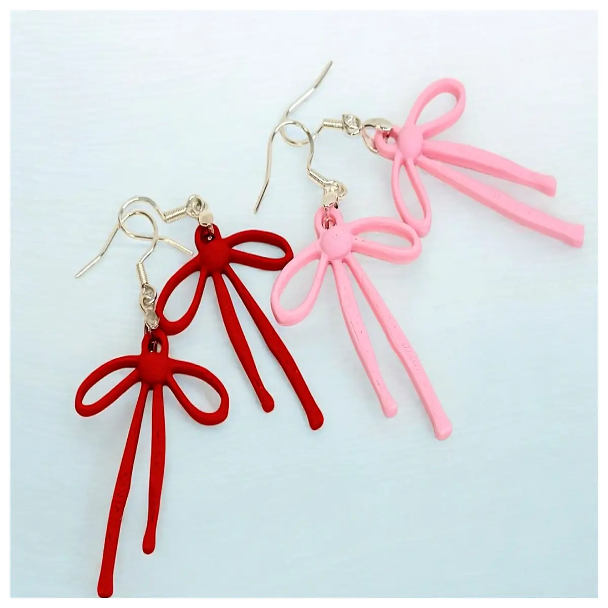 Bow Earrings Women s Boho Style Earrings Valentine s Day Romantic Accessories Jewelry