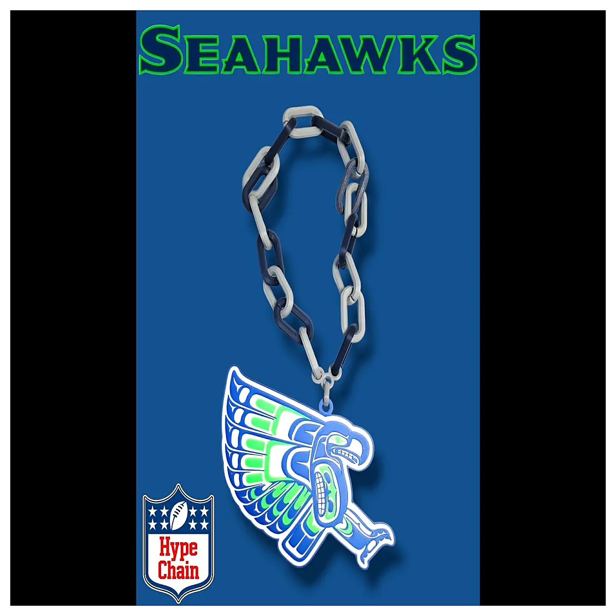 Seattle Cheer Chain Gear Team Accessory Support Necklace