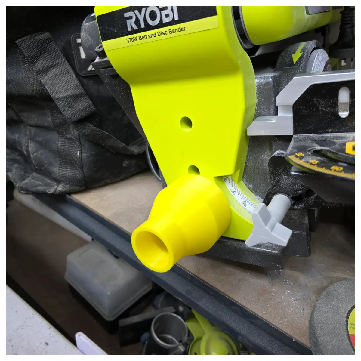 Ryobi 370W Belt Sander Adapter Vacuum Attachment Grinding Tool Accessory Sanding Machine Connector