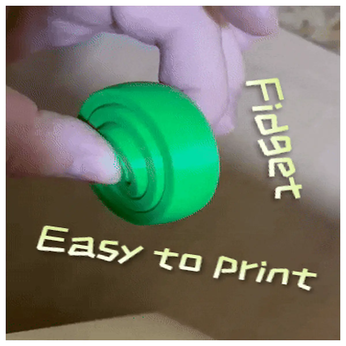Relief Carved Round Stress Ball Toy Anxiety Relief Fidget Toy Desk Puzzle Office Stress Relief