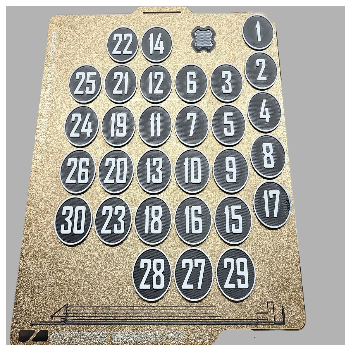 Number Tokens 1 30 Black White Counting Set Educational Toys Math Learning Games Accessories