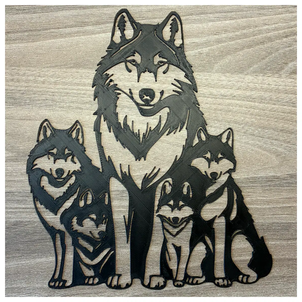 wolf family sticker pack for laptops rugged outdoor adventure gear decals wild animal print phone case nature enthusiast gift set