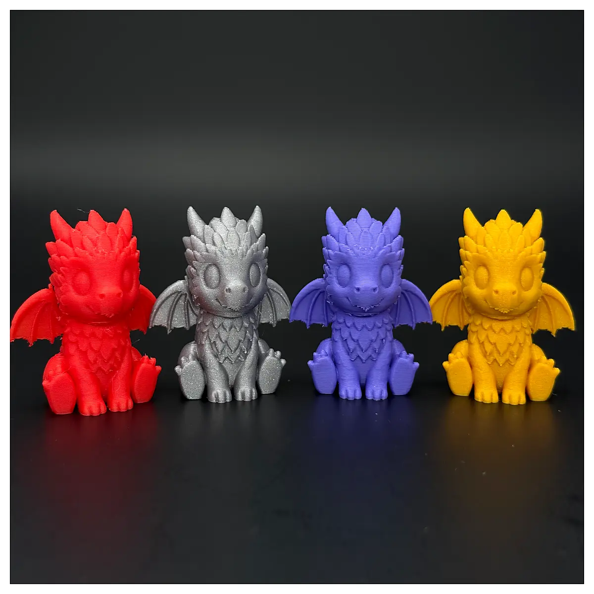 Flamy Young Dragon Q Model Toy Collectible Dragon Anime Accessories Character Figure Desk Decoration Mini Dragon Game Prop Collectible Card