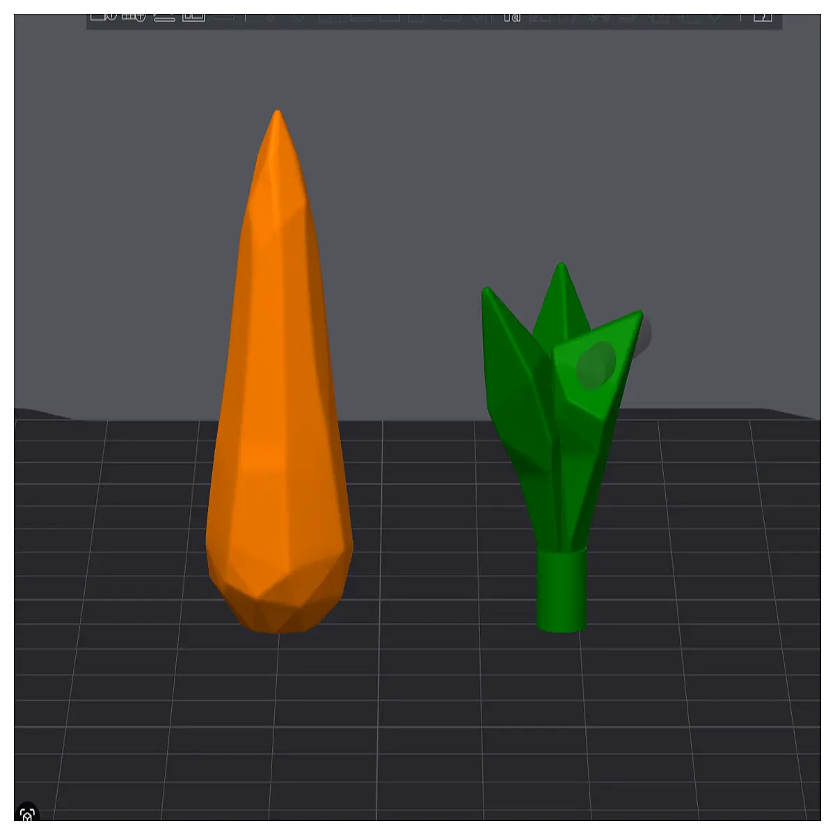 Low Poly Carrot Keychain Cute 3D Cartoon Mini Decoration Phone Charm Gift Accessory Novelty Figurine