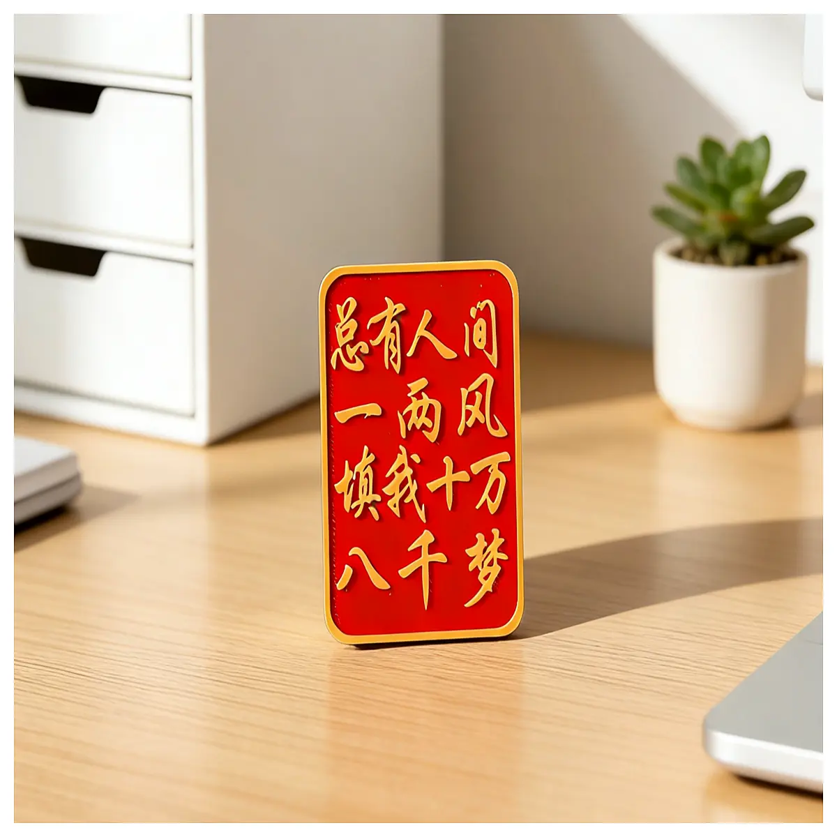 Inspirational Quote Decoration Desktop Ornament Motivational Saying Spirit Uplifting Home Decor Desk Accent