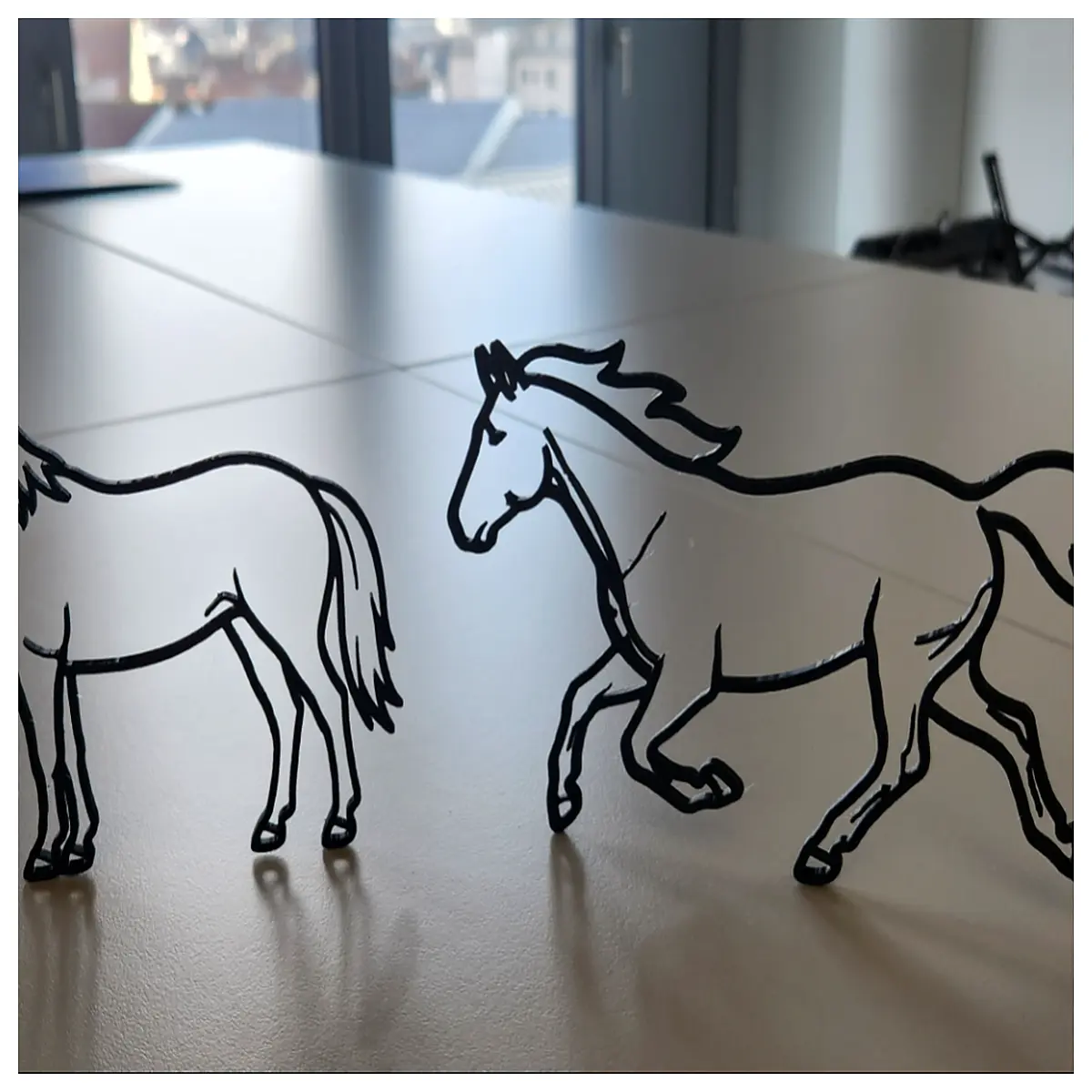 Minimalist Horse Silhouette Wall Art Decor Desktop Painting Wall Hanging Modern Home Decoration Simple Artwork