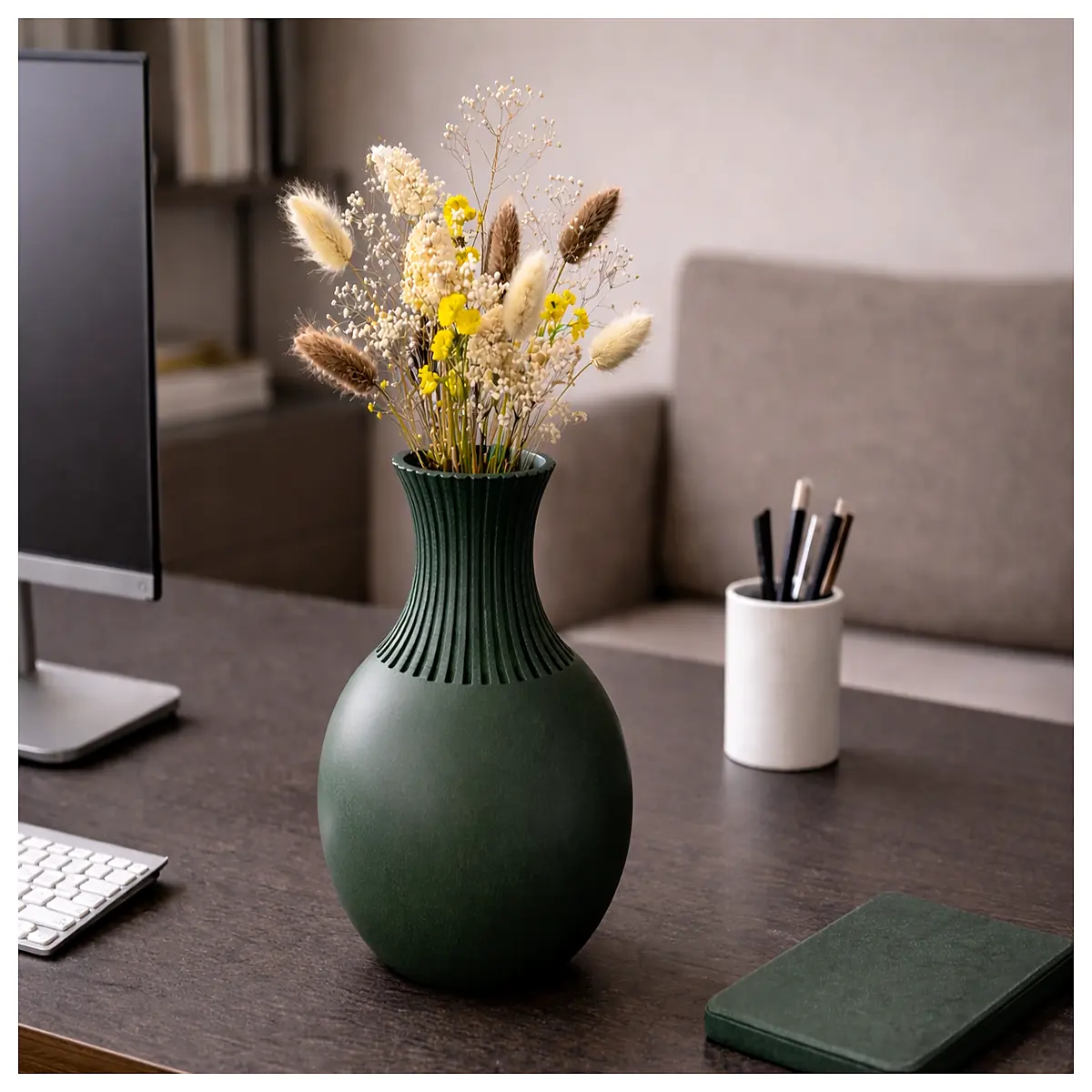 Wabi Sabi Vase Japanese Style Scandinavian Design Zen Decor Ceramic Flower Pot Modern Home Ornament