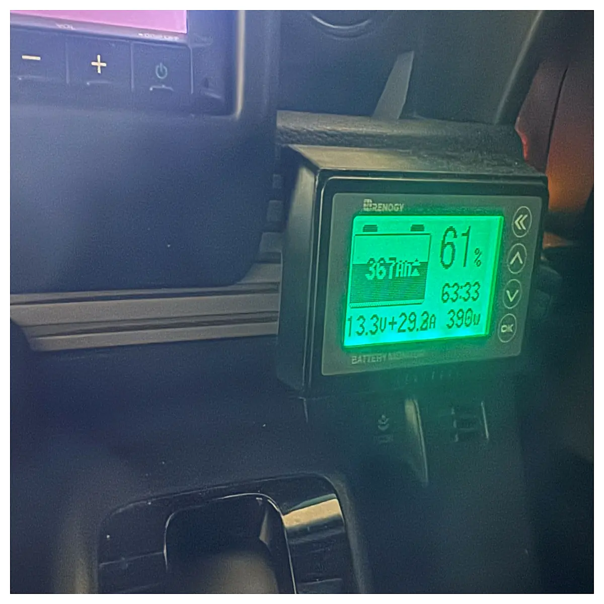 NVAN Battery Monitor Holder Mounting Bracket Car Accessory Battery Monitoring Support Compatible with NVAN Battery Monitor