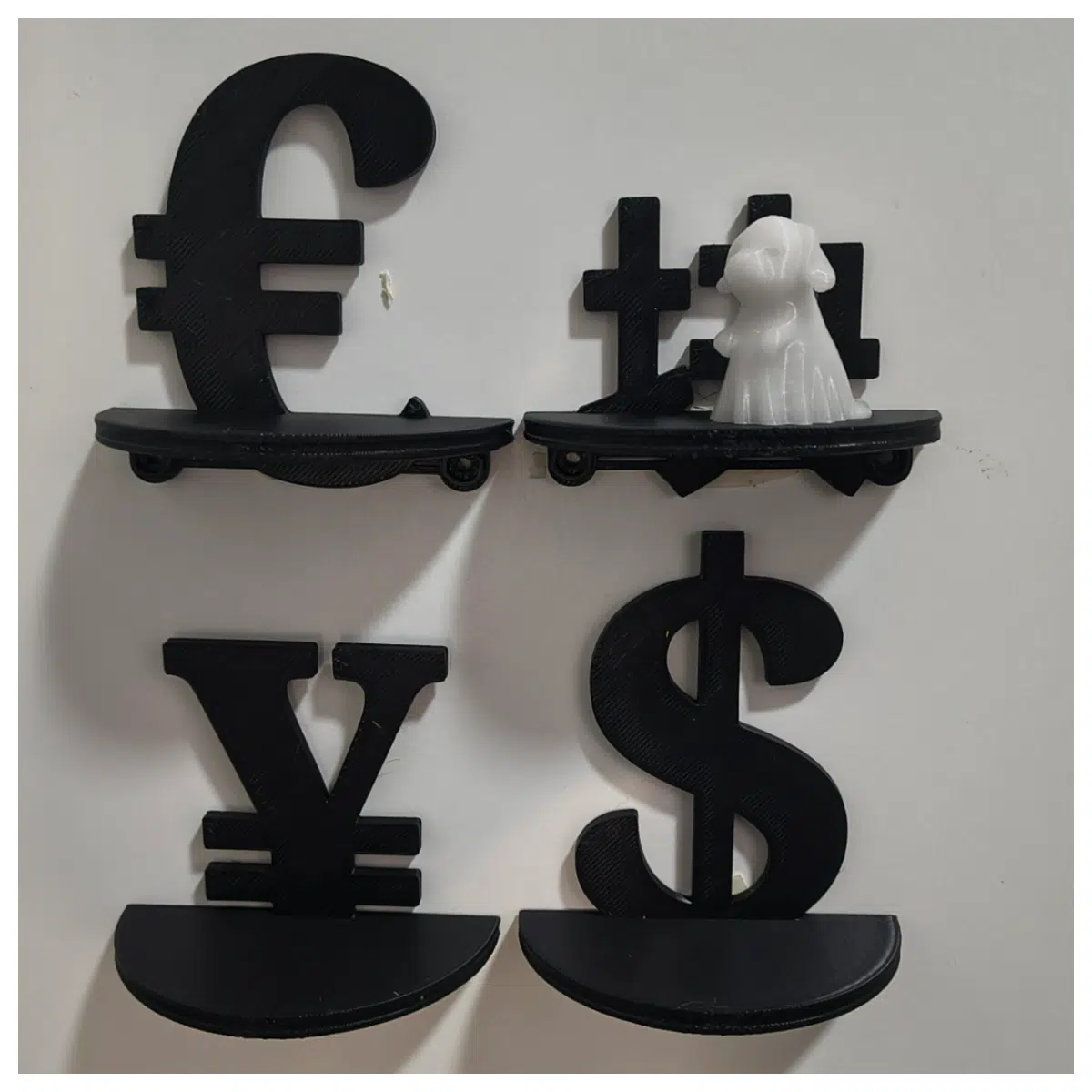 wall mounted money frame for dollar euro yen banknote collector gift