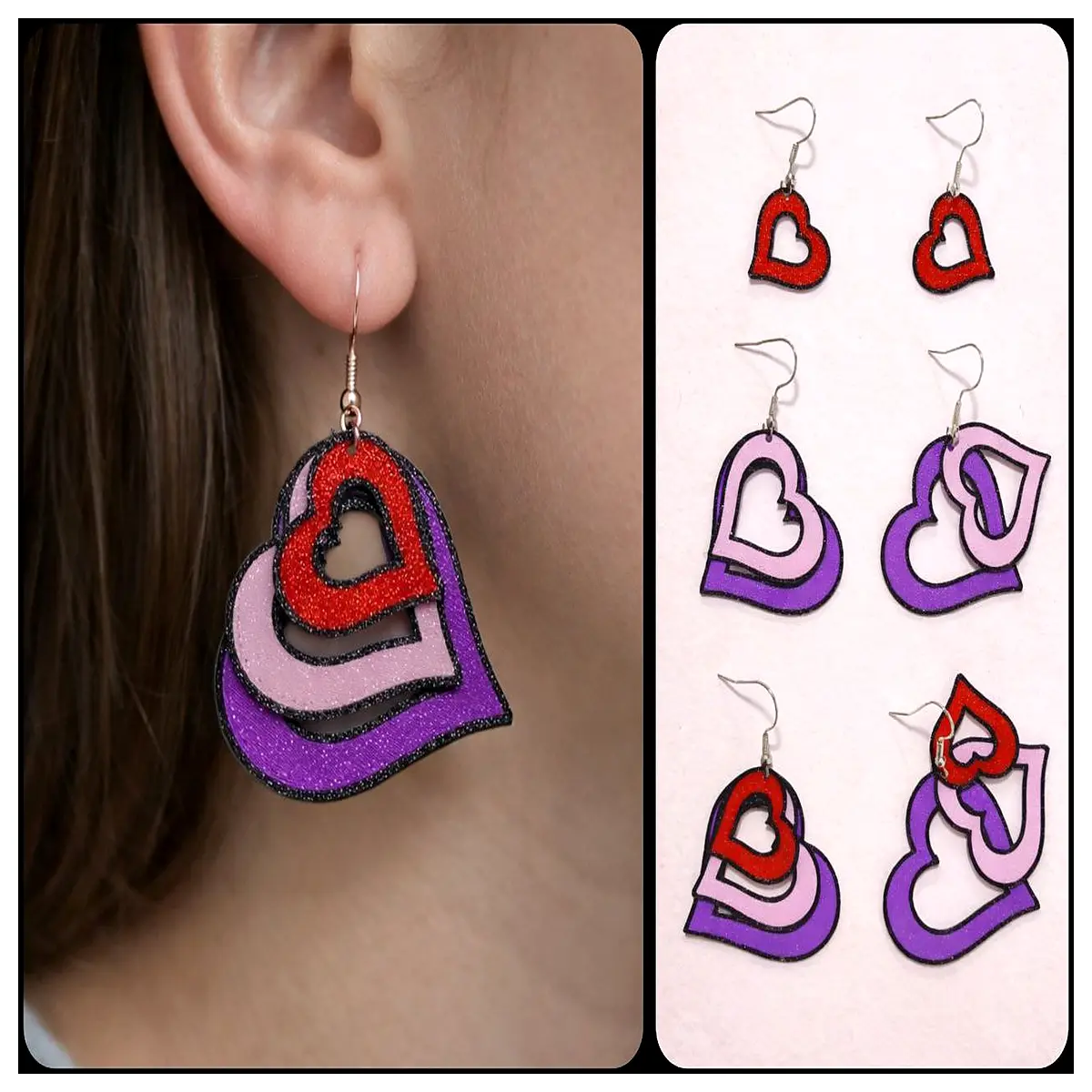 Stackable Soft Earrings Valentine s Gift Romantic Earring Women Sweet Earring Festive Accessories