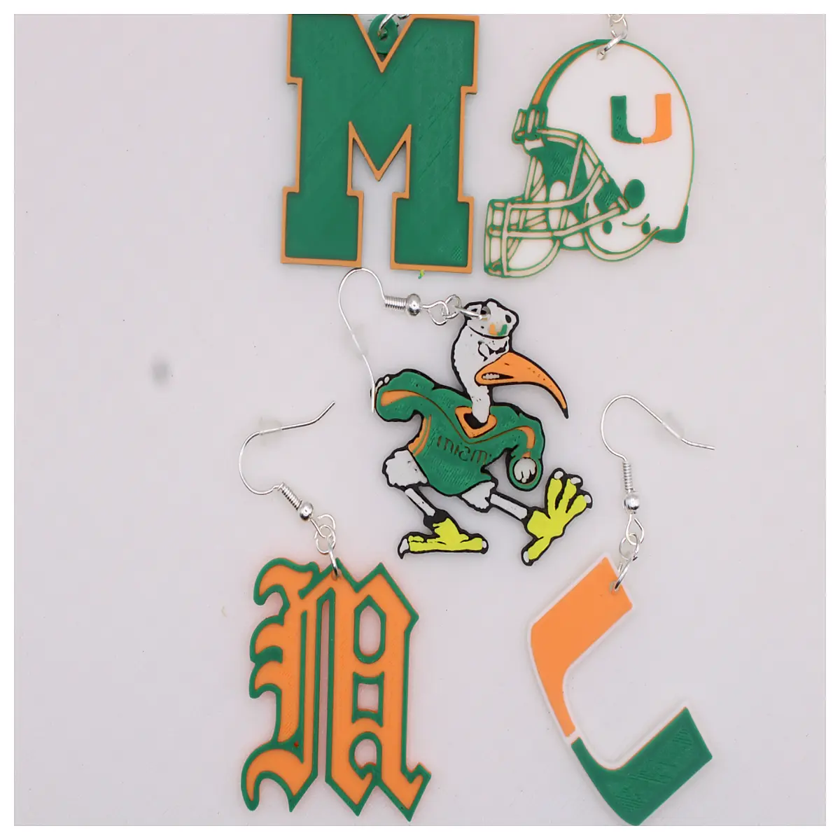 Earrings Gear Team Memorabilia Heat Gifts Collectibles