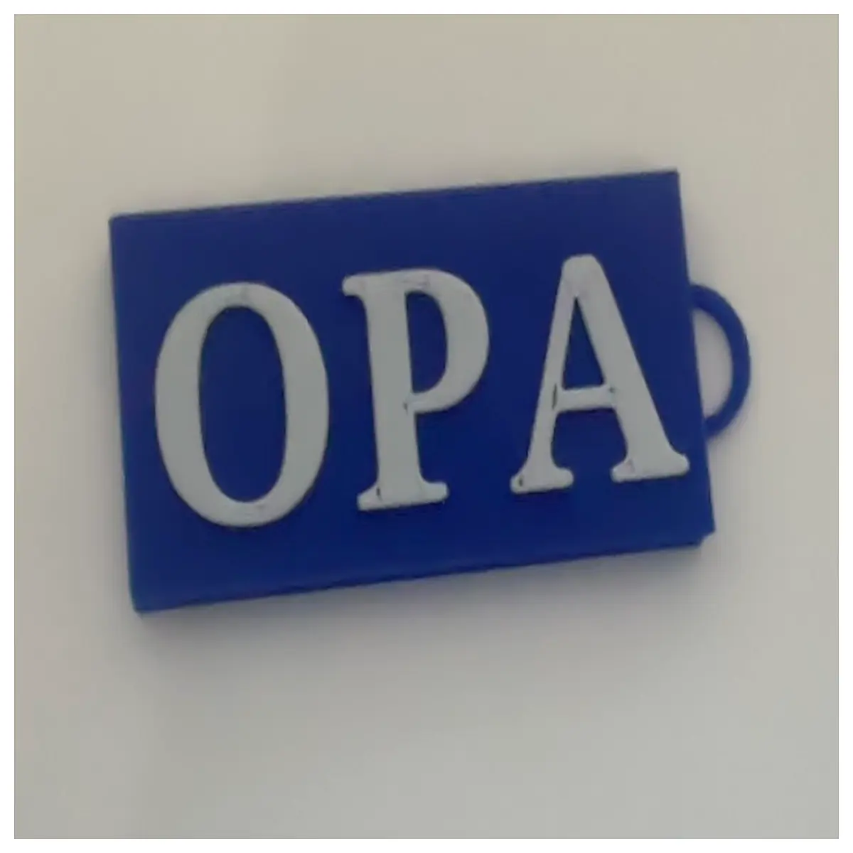 cute opa keychain for bags personalized name charm durable metal key holder friends funny dog tag accessory