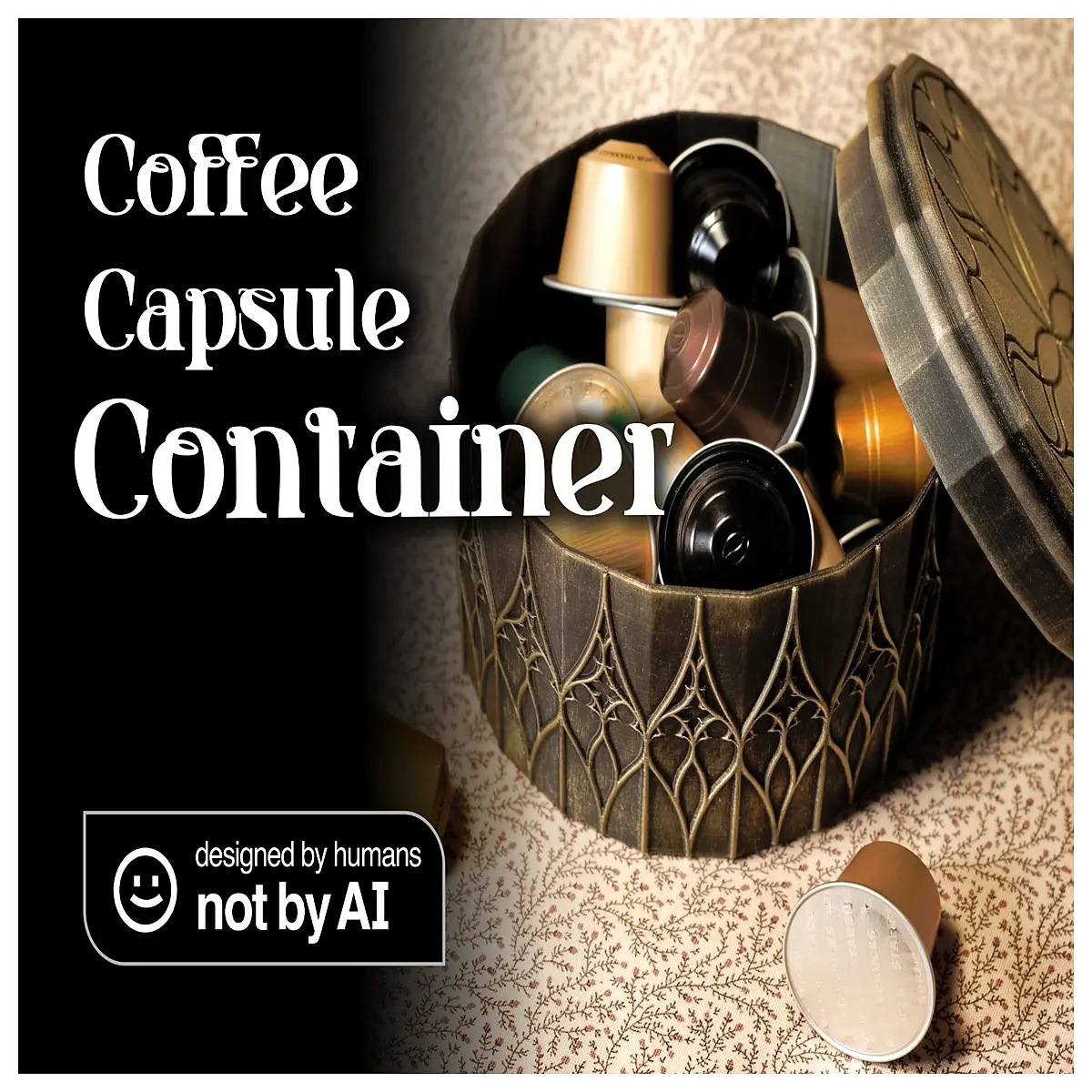Coffee Capsule Organizer Box Coffee Pod Storage Container Capsule Holder Space Saving Solution