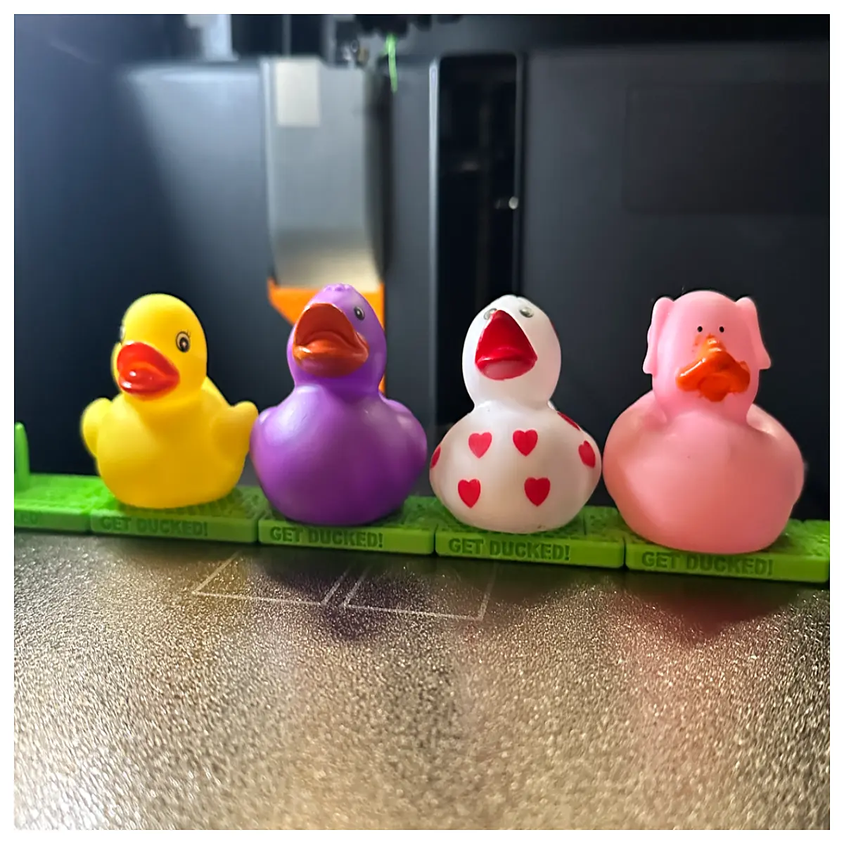 Dashboard Duck Display Stand Spiked Mounting Pad Set Car Decoration Accessories Duck Display Holder Auto Parts